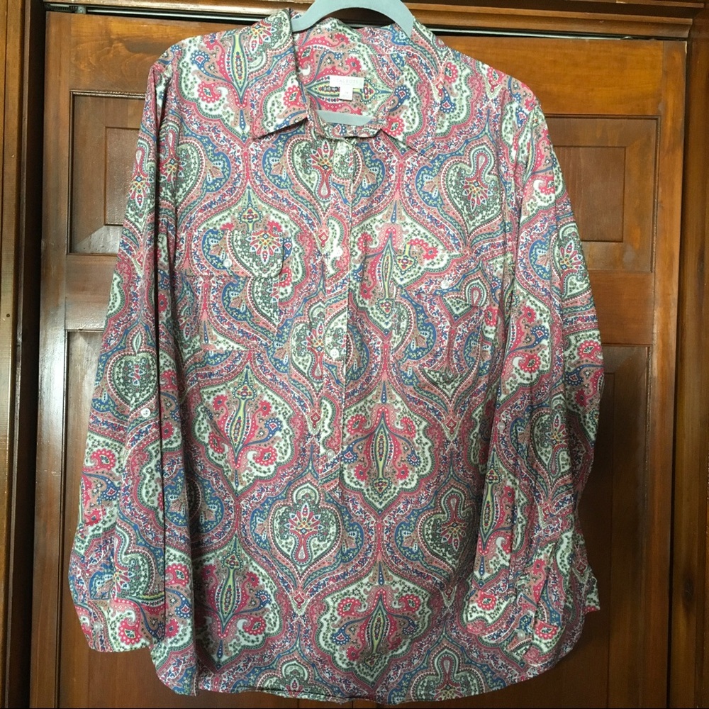 🎀 Paisley Pullover Blouse 2X 🎀